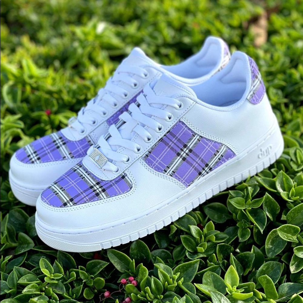 Purple Plaid Shoes